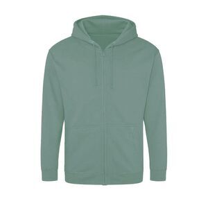 Awdis Mens Full Zip Hoodie / Dusty Green